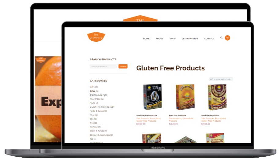 The-Farms DTC Ecommerce Website